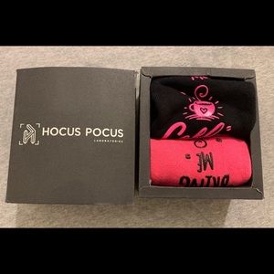 HOCUS POCUS SET OF 2 NEW IN BOX COFFEE SOCKS